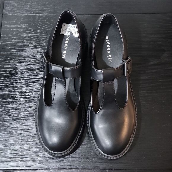 BRAND NEW MADDEN GIRL G-CRATE PLASFORM MARY JANE T-STRAP FLAT SHOE - Picture 3 of 16